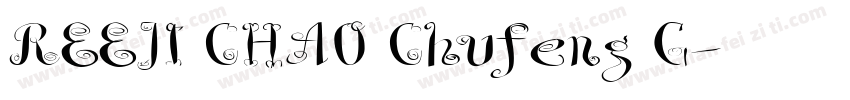 REEJI CHAO Chufeng G字体转换